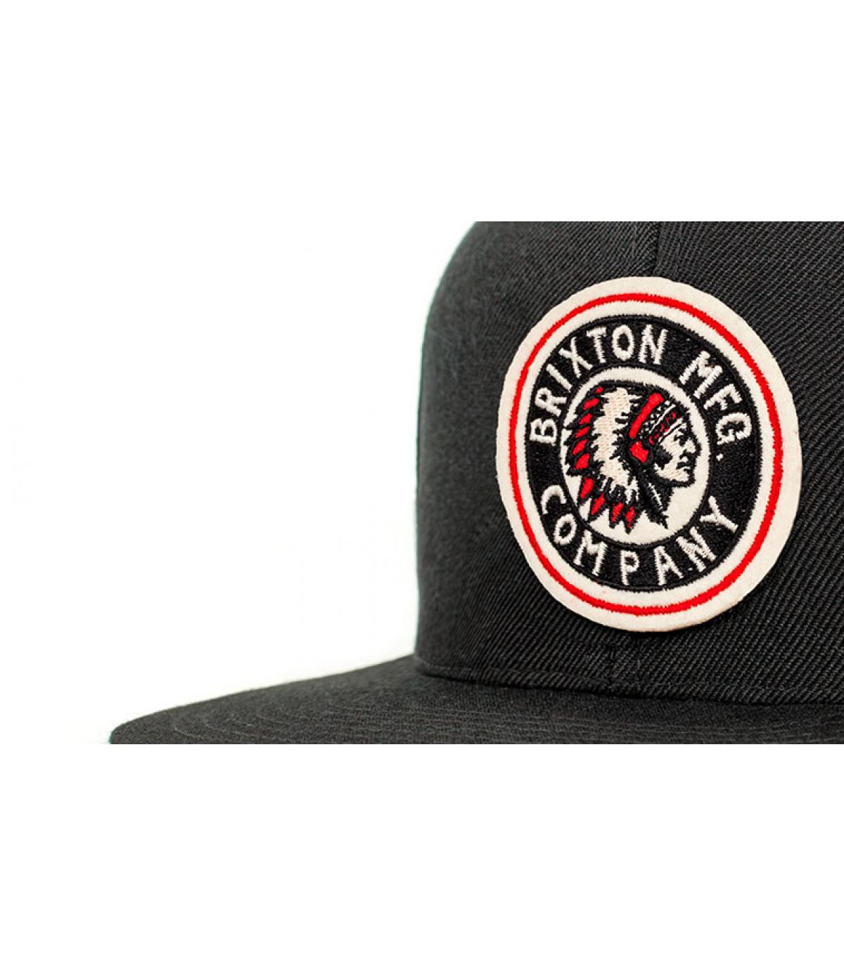 zwart snapback-inzetstuk van bri